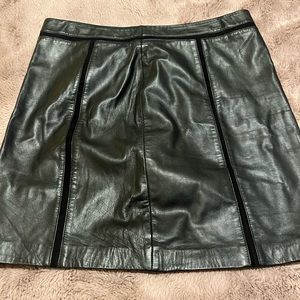 Mango Leather Skirt
